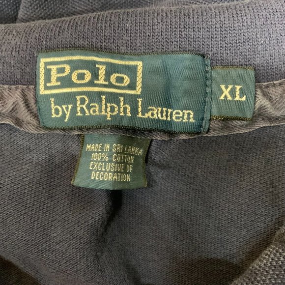 Polo Ralph Lauren Shirt Mens XL Pony Rugby Retro Short Sleeve Button Design Blue - Picture 4 of 9